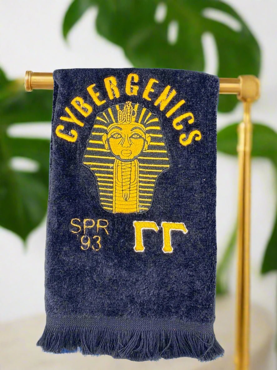 a personalized Alpha Phi Alpha Fraternity Sphinx Stroll Towel - West & Remount Custom Apparel