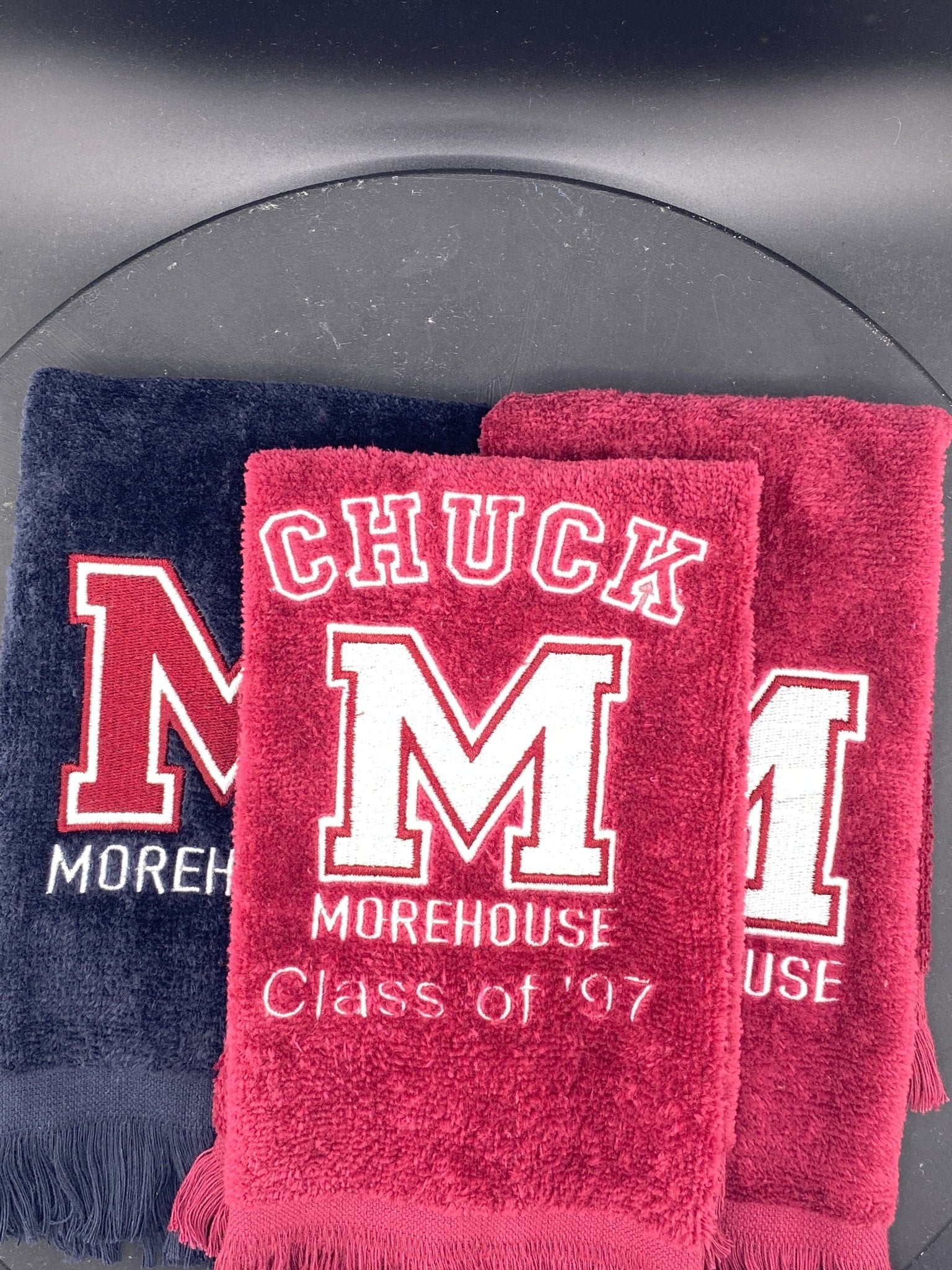 Morehouse College “M” Leisure Luxe Towel – Custom Embroidered HBCU Gift - West & Remount Custom Apparel