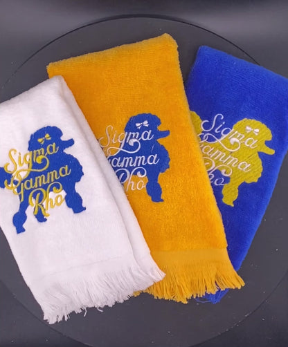 Sigma Gamma Rho Embroidered Legacy Towel