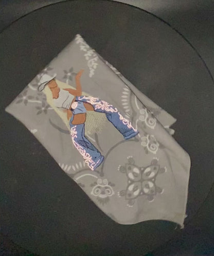 Cowboy Bey XL Embroidered Bandana