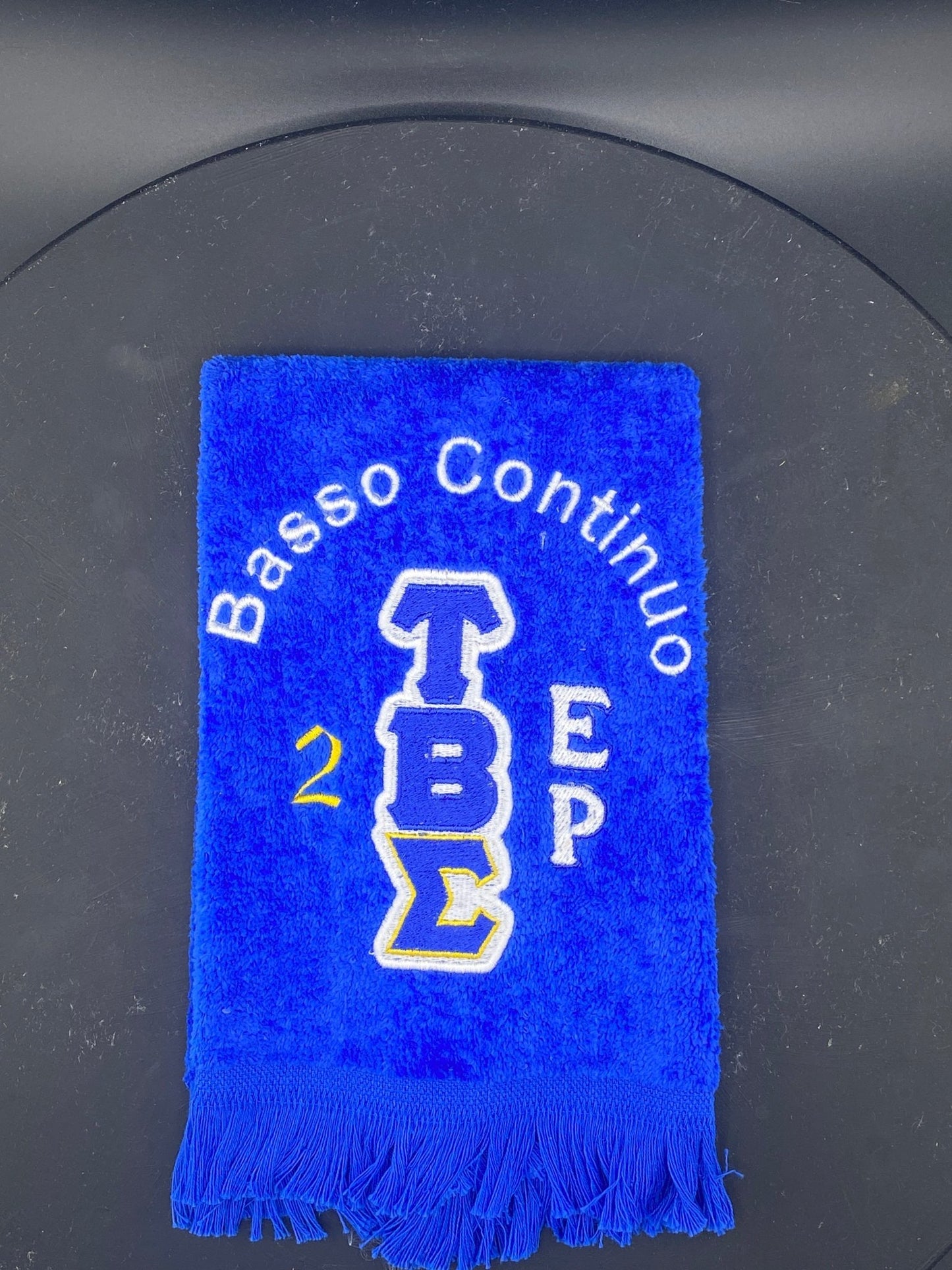 Tau Beta Sigma Stroll Towel (Royal Blue & Gold Options Available) - West & Remount Custom Apparel